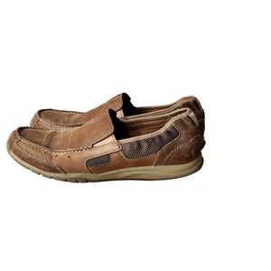 Clarks Mens‎ Ramada Spanish Tobacco Brown Casual Slip On Shoes Size 11.5